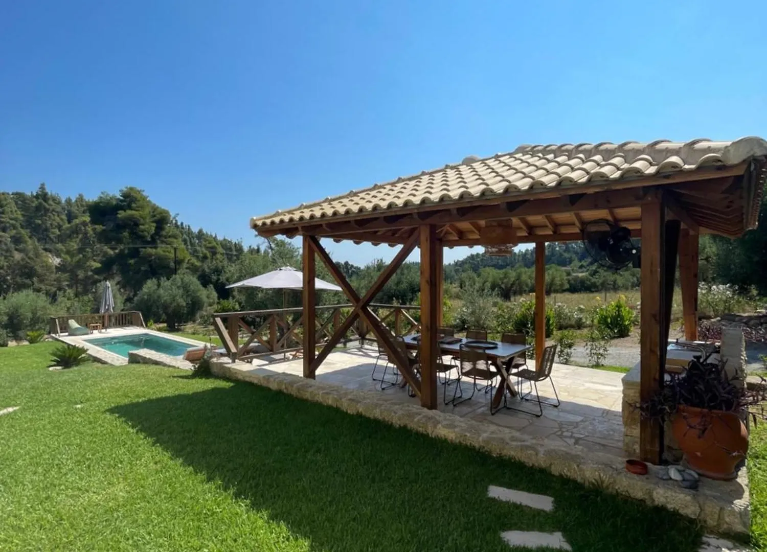 Paralia Homes Cheerful 2 Bedroom With Pool, Unit #1 Kriopigi Villa